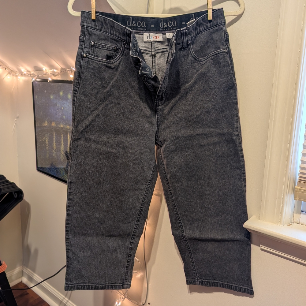 One Cropped Black Jeans